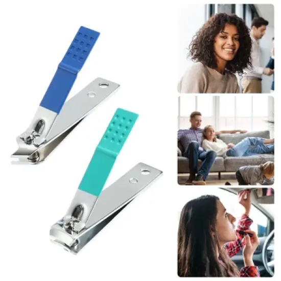 Unique Bargains Nail Clippers Nail Clipper Set for Nail Care Portable Stainless Steel Carbon Steel Colorful 1 Set image {1}