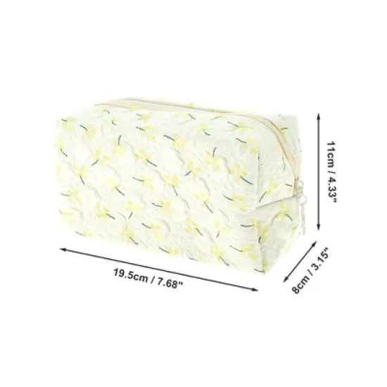 Unique Bargains Floral Pillow Shape Makeup Bag 1 Pc image {1}