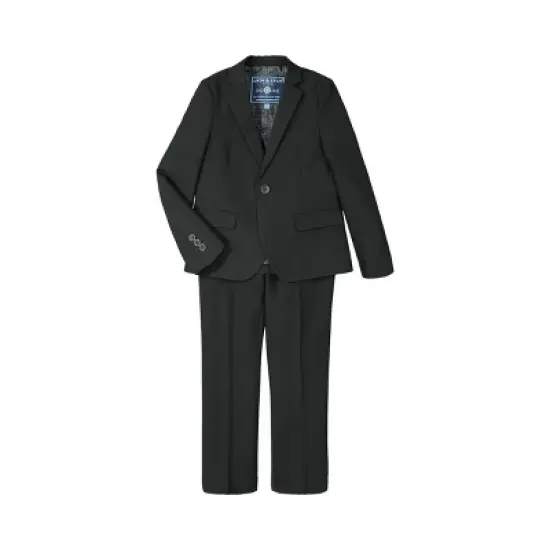 Andy & Evan  Toddler Black Stretch Suit image {5}