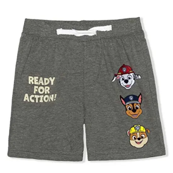 Nickelodeon Boy's 2-Pack Paw Patrol Casual Jogger Short Set with Chase, Marshall and Rubble Print For Toddlers image {3}