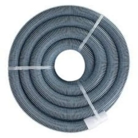 Pool Central Spiral Wound EVA Vacuum Hose with White Cuffs 40' x 1.5" - Blue image {1}