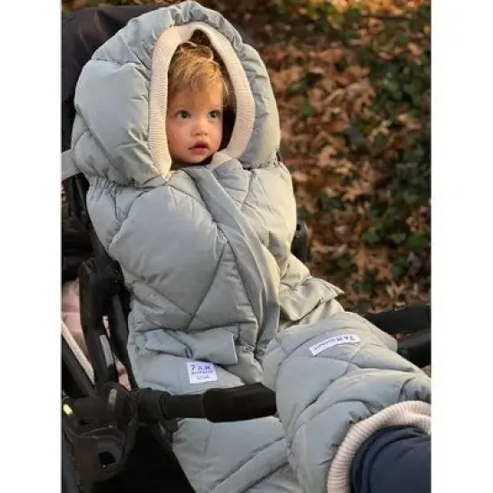7AM Enfant Stroller Warmmuffts - Benji Mirage Blue image {3}