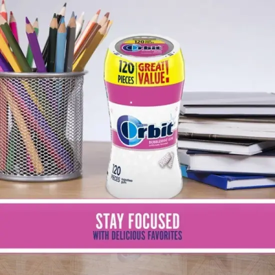 Orbit Bubblemint Sugar Free Gum - 120ct image {4}