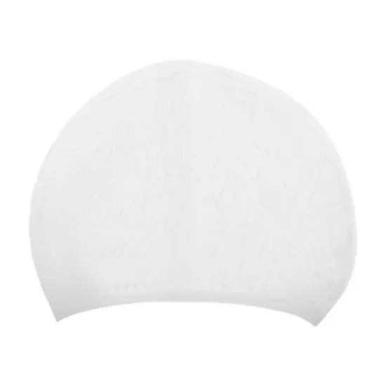 Unique Bargains Silicone Waterproof Water Drops Embossed Swim Cap 1 Pc image {5}