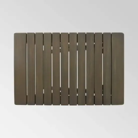 Malibu Folding Side Table - Gray - Christopher Knight Home image {5}