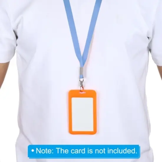 Unique Bargains Polyester Wear-resistant Lightweight ID Cards Neck Lanyards with Hooks image {3}