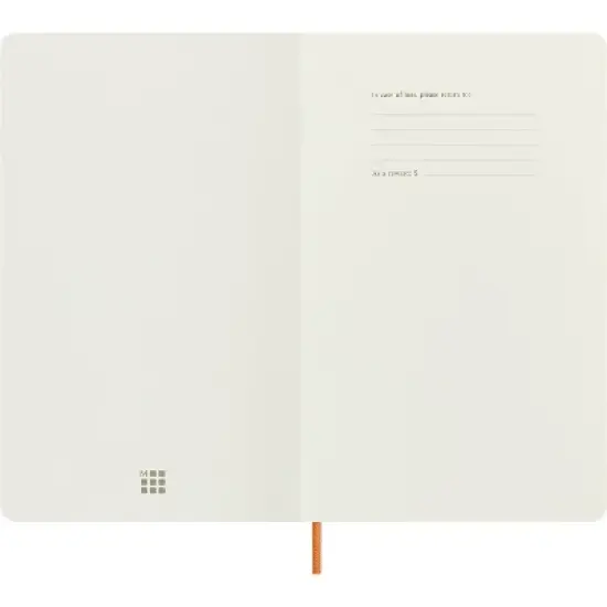 Moleskine Vegea Carpri Large Ruled Soft Notebook Orange Box: Lined Journal, 5x8.25", 176 Pages, Sewn Binding image {1}