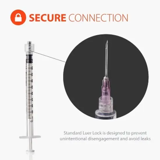 Easy Touch Luer Lock Syringe Barrel 3mL, 100 Ct image {3}
