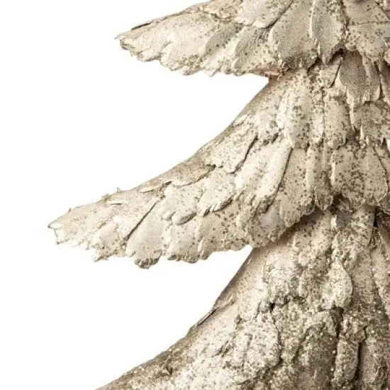 Northlight Layered Tree with Wooden Base Christmas Decoration - 18" - Bronze Finish image {2}