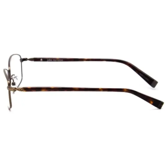 John Varvatos V150-GOL Mens Rectangle Designer Reading Glasses Antique Gold 53mm image {2}