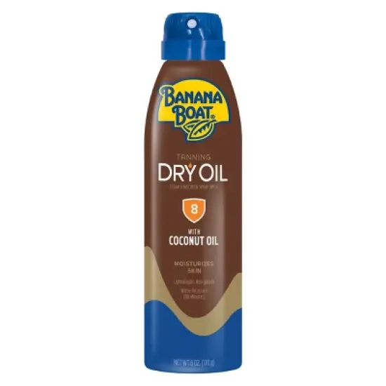 Banana Boat Dry Oil Clear Sunscreen Spray - SPF 8 - 6oz image {7}