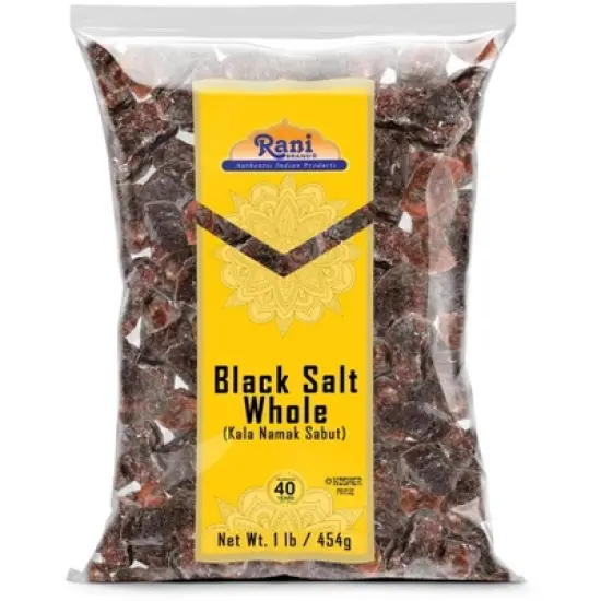 Black Salt Raw Whole (Kala Namak) - 16oz (1lb) 454g - Rani Brand Authentic Indian Products image {6}
