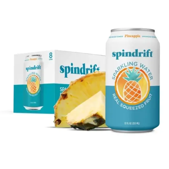 Spindrift Pineapple Sparkling Water - 8pk/12 fl oz Cans image {6}