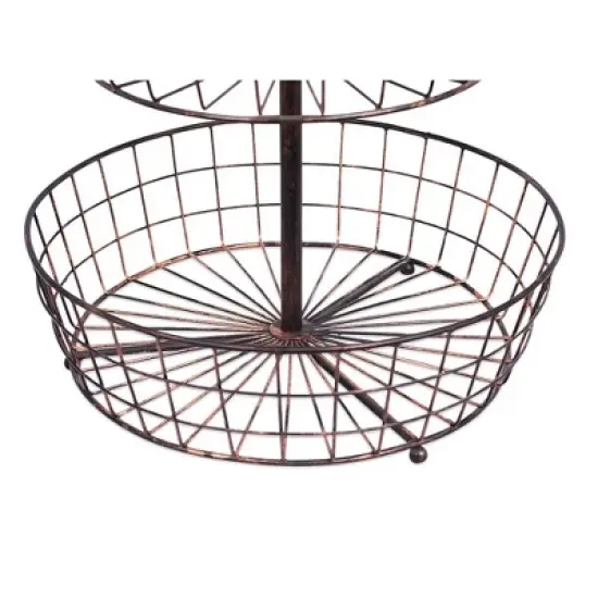 BirdRock Home Metal 3-Tier Wire Fruit Basket - Oil Rubbed Bronze image {3}