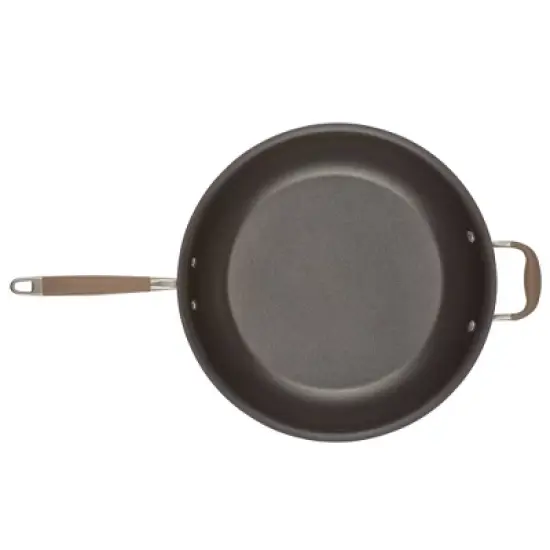 Anolon Advanced Home 14.5" Open Fry Pan with Helper Handles Bronze image {10}