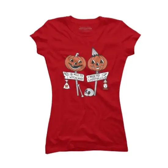 Junior's Design By Humans Halloween Pathways By runcatrun T-Shirt image {6}