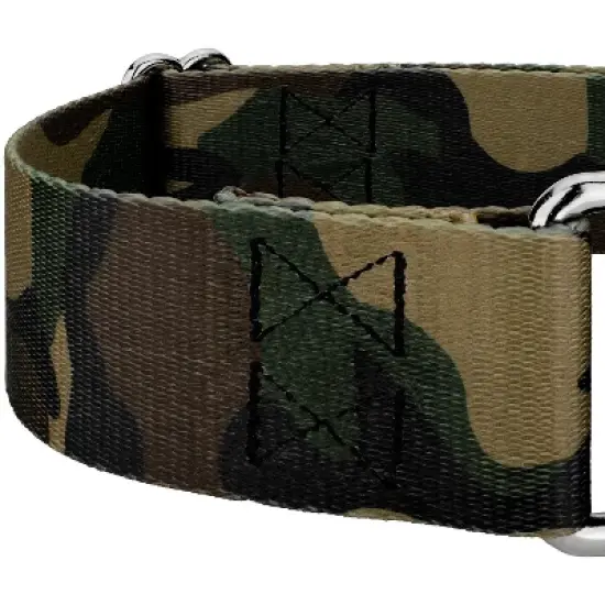 Country Brook Petz 2 Inch Woodland Camo Martingale Dog Collar image {3}