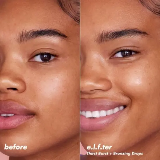e.l.f. SKIN The Hottest Drops Duo - Bronzing Drops & Holy Hydration! Thirst Burst Drops Mini Duo - 2ct/0.33 fl oz image {8}