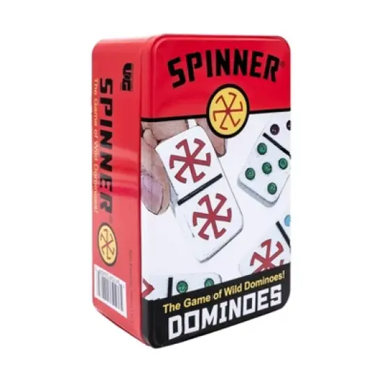 Spinner - The Game of Wild Dominoes! Board Game: Includes Storage Tin, Instructions, for 1-8 Players, Problem Solving image {7}