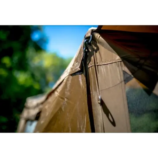 Clam Quick-Set Venture Portable Pop Up  Sided Camping Gazebo Screen Tent with Ground Stakes and Carry Bag image {5}