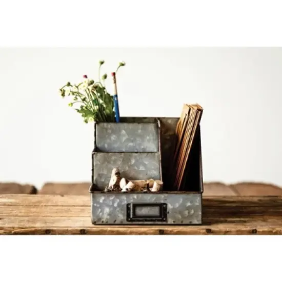 Metal Desk Organiser (9.5") - Storied Home image {2}