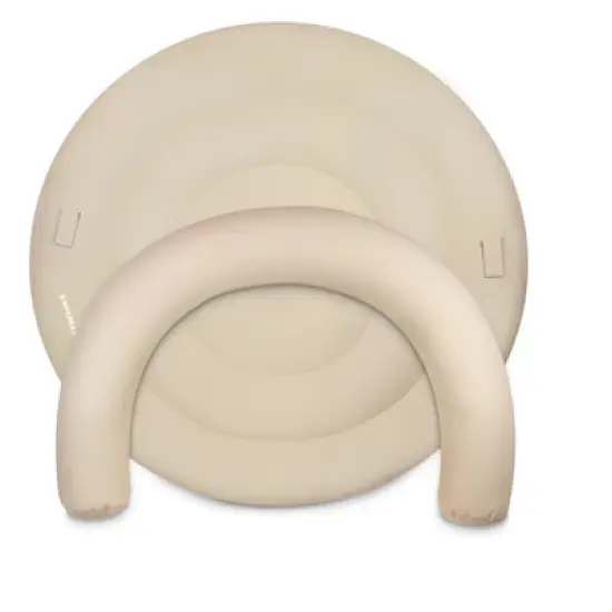 Swimline Cloud Oxford Fabric Inflatable Swimming Pool Island Chaise Float - 60" - Beige image {4}