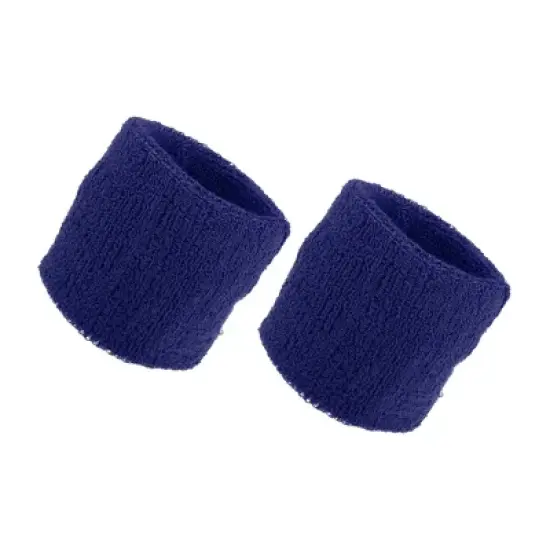 Unique Bargains Wrist Sweat bands Wristbands for Sport Absorbing Cotton Terry Cloth 3.15" 1 Pair image {15}