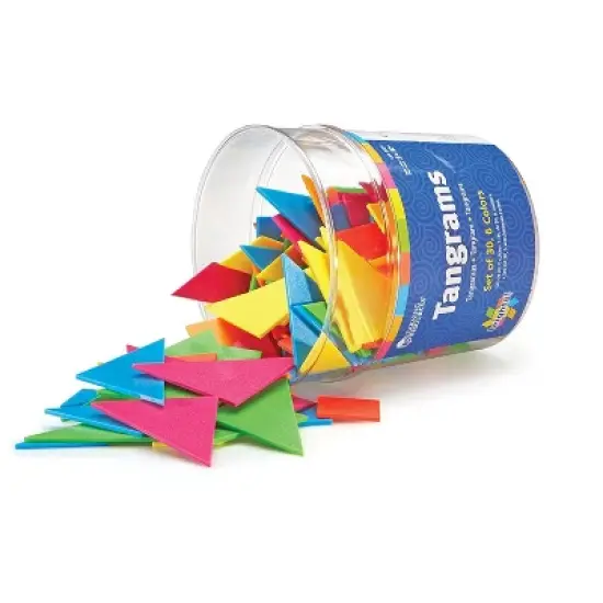 Learning Resources Brights! Tangrams Classpack, Ages 5+ image {1}