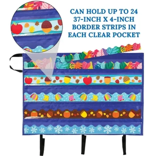 Carson Dellosa Education 2-Pack Border Pocket Chart Storage (2 pocket charts) image {3}