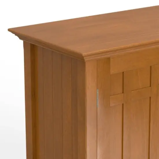 Freemont Sideboard Buffet with Storage, Adjustable Shelves & Bronze Knobs - WyndenHall: Holds 12 Bottles, Solid Wood image {3}