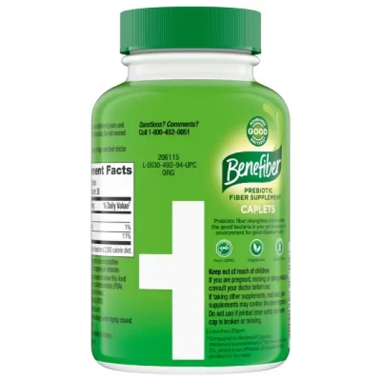 Benefiber Prebiotic Fiber Supplement Caplets - 84ct image {1}
