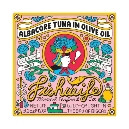 Fishwife Tinned Seafood Co Albacore Tuna in Olive Oil - 3.2oz image {6}