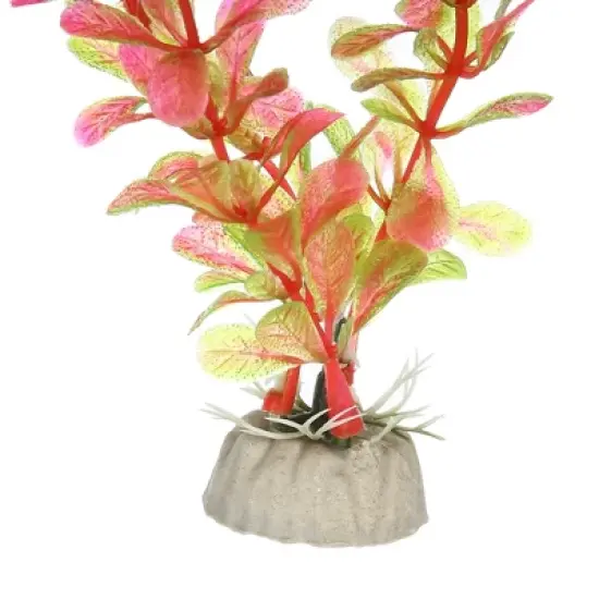 Unique Bargains Plastic Fish Tank Aquarium Decoration Artificial Water Plants Pink 7.28" 1 Pc image {4}