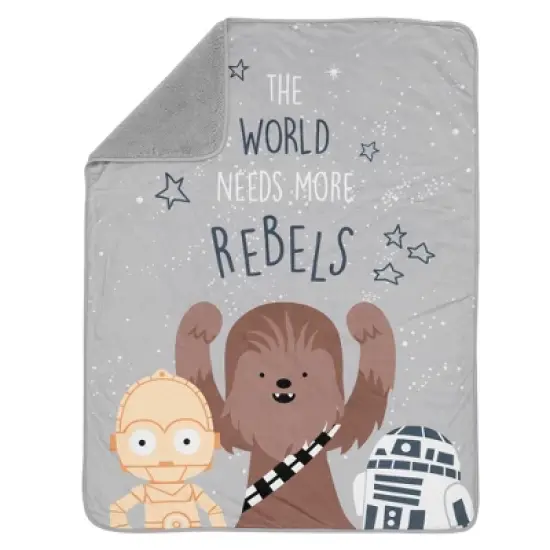 Lambs & Ivy Star Wars Rebels Baby Blanket - Gray image {3}