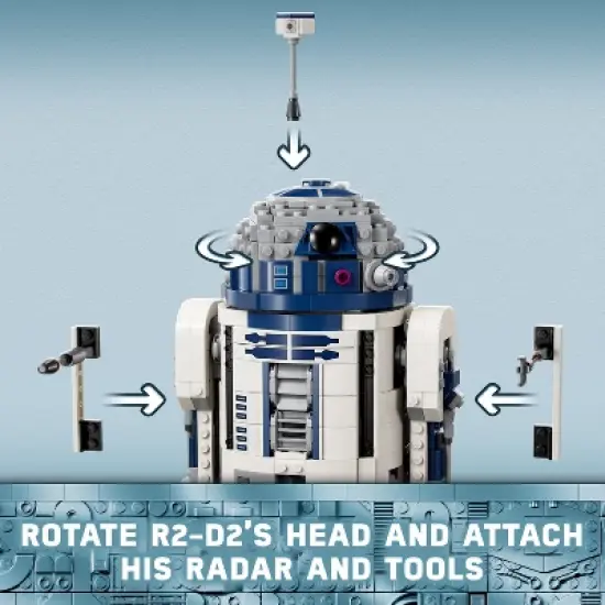 LEGO Star Wars R2-D2 Buildable Toy Droid for Display and Play 75379 image {2}