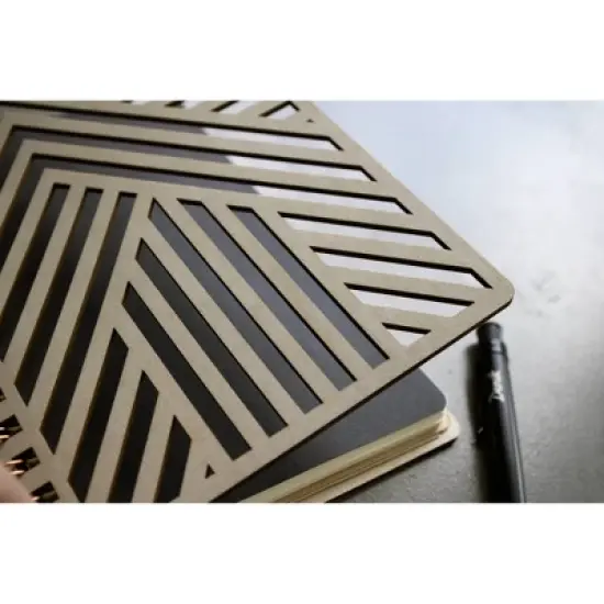 Denik Clyde Die Cut Wood Cover Journal image {1}