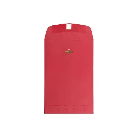 JAM Paper 6x9 Open End Catalog Colored Envelopes w/Clasp Closure Red Recycled 87881A image {4}