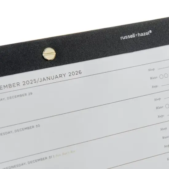 russell+hazel 8"x10" 2025-2026 Consciously Curated Desk Calendar Ivory image {2}