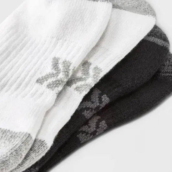 Women's Cushioned 10+1 Bonus Pack Ankle Athletic Socks - All in Motion&trade; White/Black 4-10 image {1}