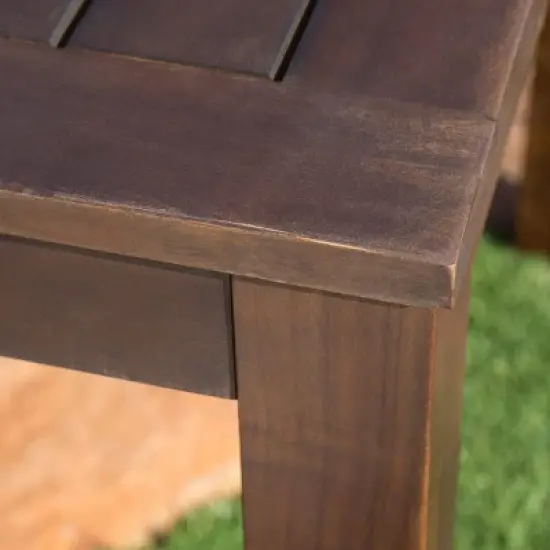 Manila 3pc Acacia Wood Picnic Set Dark Brown - Christopher Knight Home image {2}