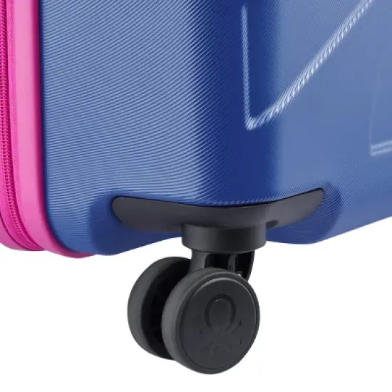 United Colors of Benetton x DELSEY PARIS Medium Checked Fabrica 24" Hardside Spinner Suitcase - Blue image {6}