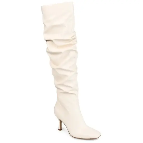 Journee Collection Womens Kindy Tru Comfort Foam Wide Calf Square Toe Over The Knee Boots image {10}