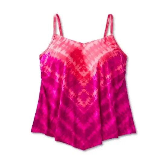 Women's UPF 50 V-Neck Angled Tankini Top - Aqua Green&reg; image {2}