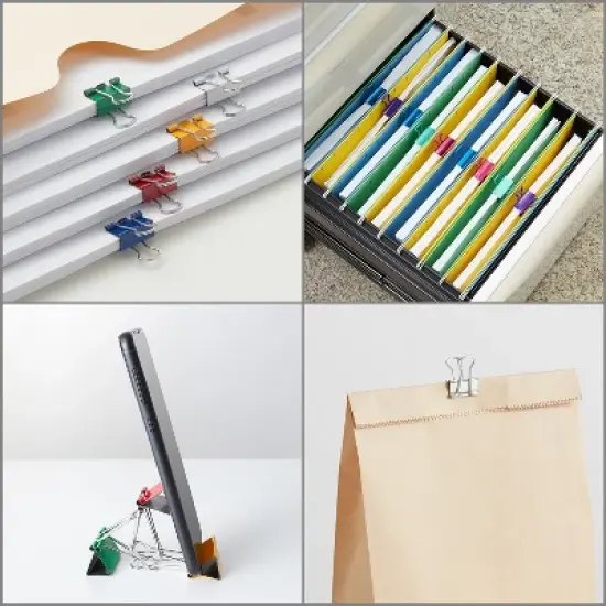 Officemate Mini Binder Clips Metal AST 31024 image {4}