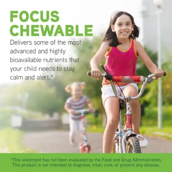 DaVinci Labs Focus Chewable - Supplement to Support Behavior, Brain Health, and Immune Health for Kids* - Orange Flavor -Sugar Free - 90 Tablets image {2}
