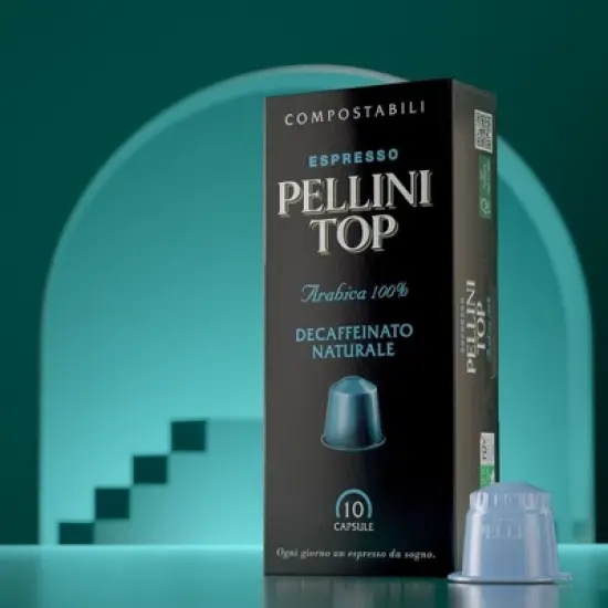 Pellini Natural Decaffeinated Nespresso Capsules 10ct image {1}