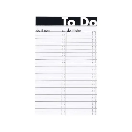 Ampad To Do Notepad 5" x 8" Wide Ruled Assorted Colors 368796 image {1}