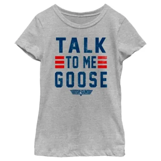 Girl's Top Gun Talk to Me Goose Quote T-Shirt image {4}
