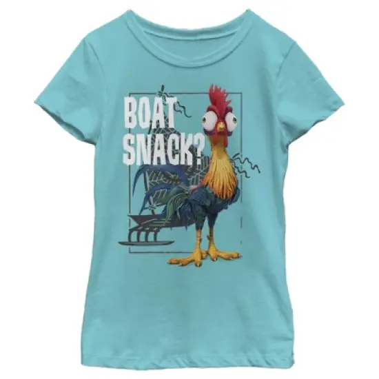Girl's Moana Moana Hei Hei Boat Snack T-Shirt image {2}