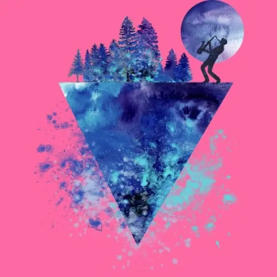 Women's Design By Humans Play Music On The Edge By Maryedenoa Racerback Tank Top image {1}